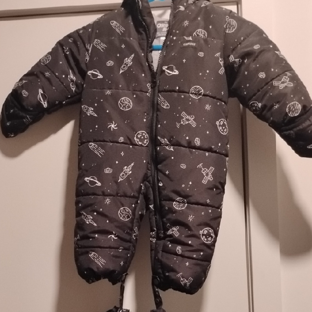 OshKosh B'gosh Black Space-Themed Footie
